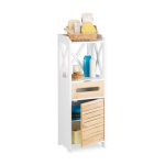 Vannitoa kapp 89x31,5x24,5cm., valge/helepruun