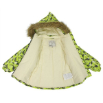 Huppa Laste talvejope VIRGO, lime chain pattern