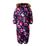 Huppa Laste talvekombe KEIRA, dark lilac pattern