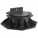 Terrassi tugiplokid, k&otilde;rgus reguleeritav, 202x202x85 mm, must, plastik