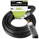 RG6U geeliga t&auml;idetud koaksiaalkaabel PCC102GEL-30 30m Vayox