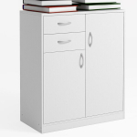 Kapp ja riiulid p&ouml;&ouml;ningul Skandinaavia valge elutuba