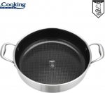 Ner&otilde;ustevaba terase katel kaanega, 30 x 7.8 CM, 4.8 L, Titanium3, HR-MRK-30C, Cooking by Heinne