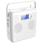 Portatiivne CD-m&auml;ngija, Bluetooth / FM / USB, valge