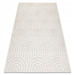 Geomeetriline kahetasandiline n&ouml;&ouml;rvaip Santo, 120x170 cm, beež