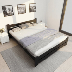 Voodi madratsiga Harmony RS, 200x200, must
