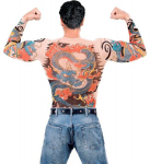 Tiger and Dragon Tattoo T-s&auml;rk, pikkade varrukatega, suurus S