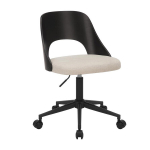 Lucy lauatool &ndash; kaasaegne reguleeritav v&otilde;rkkangast kontoritool, must