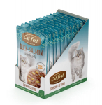 CatFest einekotike pardi ja l&otilde;hega želees,m&auml;rgtoit kassidele 12 x 70 g