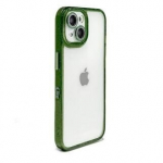 iLike iPhone 15 Pro Max T&Auml;HTE OBJEKTIIV AKR&Uuml;&Uuml;L KATE Roheline