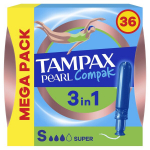 Tampax Compak Pearl Super Tampoonid Aplikaatoriga, 36 tk.