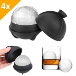 Perfect j&auml;&auml;pallide komplekt (4 tk) - 6 cm l&auml;bim&otilde;&otilde;t - must
