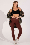 Push‑up efektiga retuusid FLEXING LEGGINGS GLAM Flexit Giulia, v&auml;rv hot chocolate/hot chocolate
