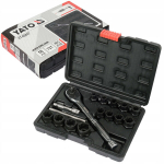 V&otilde;llide l&otilde;ikeriistade komplekt - Yato - YT-05897 - Mol&uuml;bdeeni-kroomteras - 16 t&ouml;&ouml;riista - Plastkorpus