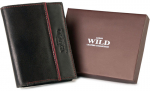 Naturaalsest nahast rahakott meestele Always Wild, must