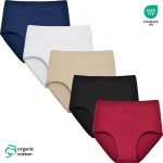 GAUBERT&reg; Organic Cotton High Waist Briefs &ndash; naiste klassikalised k&otilde;rge v&ouml;&ouml;kohaga aluspesu