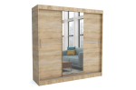 Windsor 200 Tomy riidekapp peegliga, pruun, 200x200x60 cm