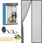 Magnetiline putukav&otilde;rk uksele Eversee must 90 x 200 cm