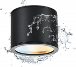Pinnapealne LED laepunktvalgusti Glenlux 9W IP44 must