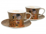 Gustav Klimti portselanist tasside komplekt "Suudlus"