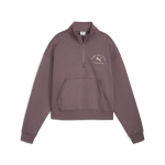 PUMA naiste vabaaja kampsun PUMA CLASS Comfort Half-Zip Short Crew - 68813888, pruun