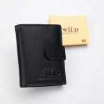 Meeste ehtsast nahast rahakott Always Wild, must