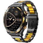 Nutikell Blackview W90 Pro nutikell Bluetooth 900mAh, 1.43" 100 Sport režiim LED-lambiga, GPS - Must