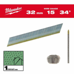 MILWAUKEE TRIM DOGS, 15G, D-TYPE PEA 32mm tsingitud M18 CN15GA /4000 tk.