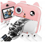 Kiirkaamera roosa prinditud pildiga