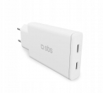 SBS Wall Charger, 2xUSB-C, 67 W, valge - Laadija