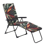 Aialamamistool terrassile &bdquo;Barletta Black Edition&ldquo; reguleeritava kokkupandava pehmendusega