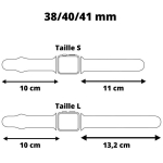 Nutikell K&auml;ev&otilde;ru &uuml;hilduv apple watch 38mm 40mm 41mm seeria 8 7 6 5 4 3 2 1 SE - Suurus L - Pehme punane silikoonist vahetus k&auml;ev&otilde;ru P
