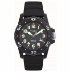 Timex Tw5m61200: musta silikoonrihmaga meeste kvartskell