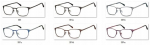 Sunoptic 991C naiste metallist kassisilma prilliraamid, tumesinine matt