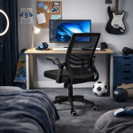 Modernne ja ergonoomiline &otilde;pilase p&ouml;&ouml;rdtool, reguleeritav kontoritool, must