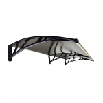 Uksekate Metal-gum, 240x80 cm, must/pruun