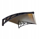 Uksekate Metal-gum, 150x80 cm, must/pruun