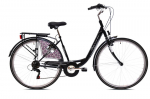 Linnajalgratas Capriolo TOUR-DIANA CITY 28"/6HT must-valge korviga