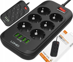 Pikendusjuhe 6 pistikupesa + 4 USB-pesa, Prailgintuvas 6 lizdų + 4 USB