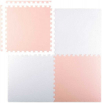 Ricokids vahtplastist puslematt 60x60 cm, 4 tk, virsiku-valge