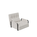 4-in-1 magamistool boucl&eacute; kangaga reguleeritav tugitool diivan ja k&uuml;lalisvoodi lahendus