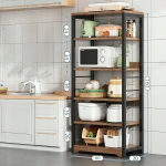 T&ouml;&ouml;stuslikud k&otilde;rged riiulid pruunist, 5-tasapinnalised loft 160 cm