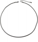 H&otilde;bekett AG925, must, 42cm, Golden