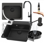 Graniidist valamu Granitan must k&ouml;&ouml;gisegisti dosaator komplekt