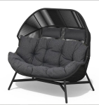 V&auml;likasutuseks m&otilde;eldud kahekohaline tool Mirpol HOLA hall pol&uuml;ester modernne