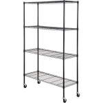 Panipaiga riiul, 120x45x188 cm, must, metall