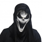 Kapuutsiga lateksmask Ghostface Karje Universaalne suurus, onesize