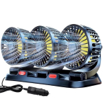 Kolmekordne 360&deg; p&ouml;&ouml;rlev autoventilaator 12V