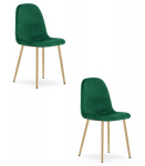 S&ouml;&ouml;gitool Leobert PADVA, roheline samet, komplektis 2 tk