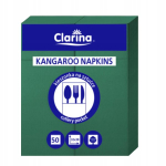 Taskuga salvr&auml;tikud Clarina, 32x38cm, 50 tk, pudelroheline